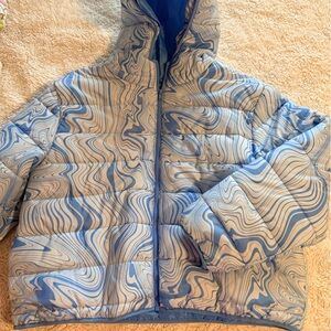 Wild Fable Blue and White Patterned Jacket
